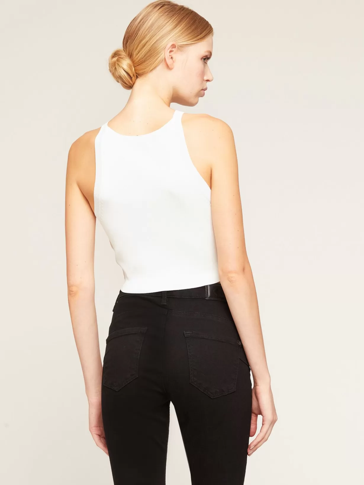 Top E T-Shirt*Motivi Top Corto In Maglia Con Borchie