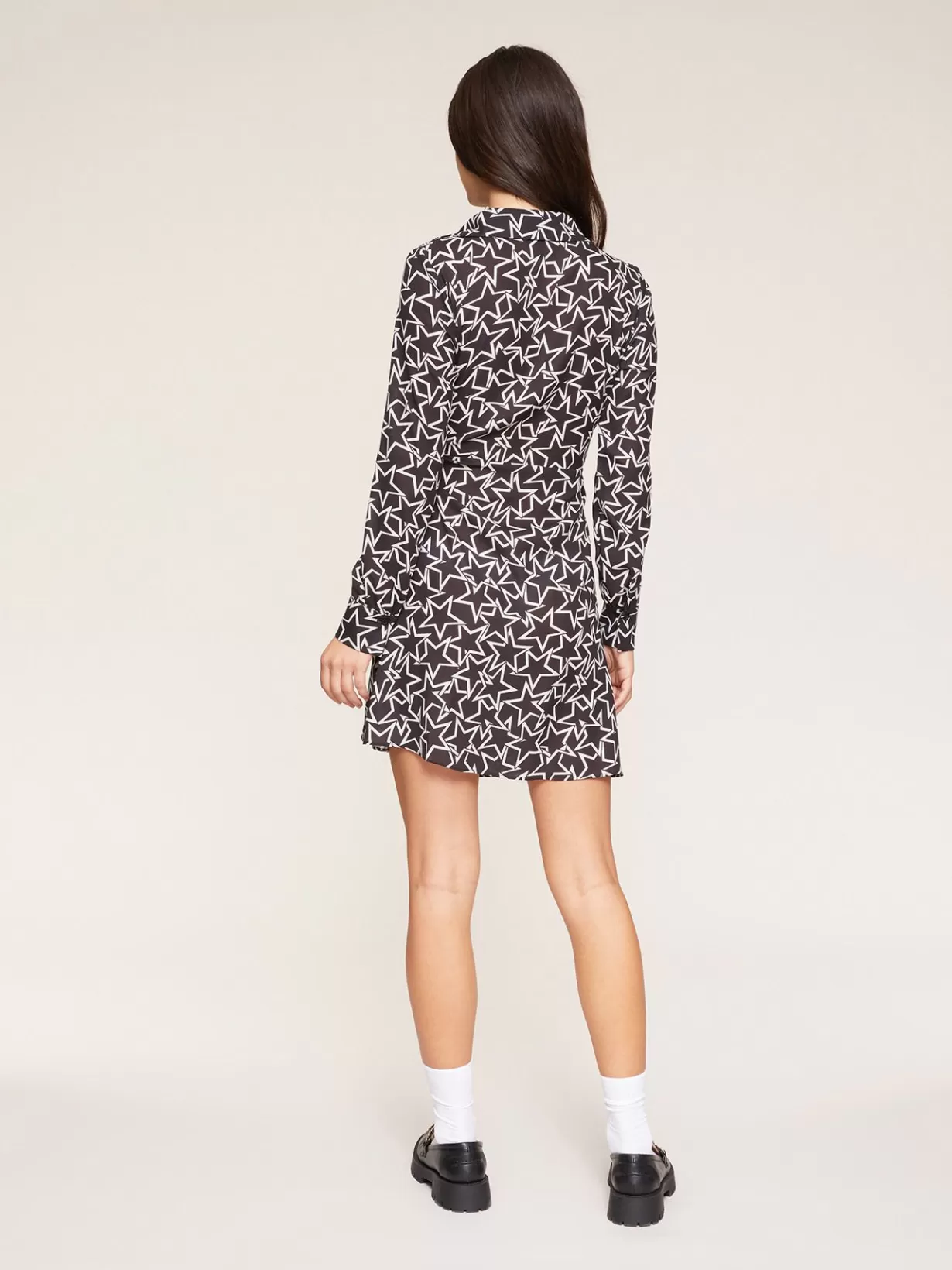 Abbigliamento*Motivi Vestito Corto A Portafoglio Fantasia Stelle